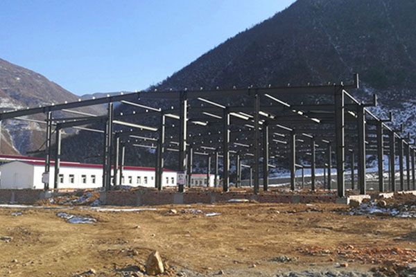Gansu Dangchang staalconstructie fabrieksgebouw